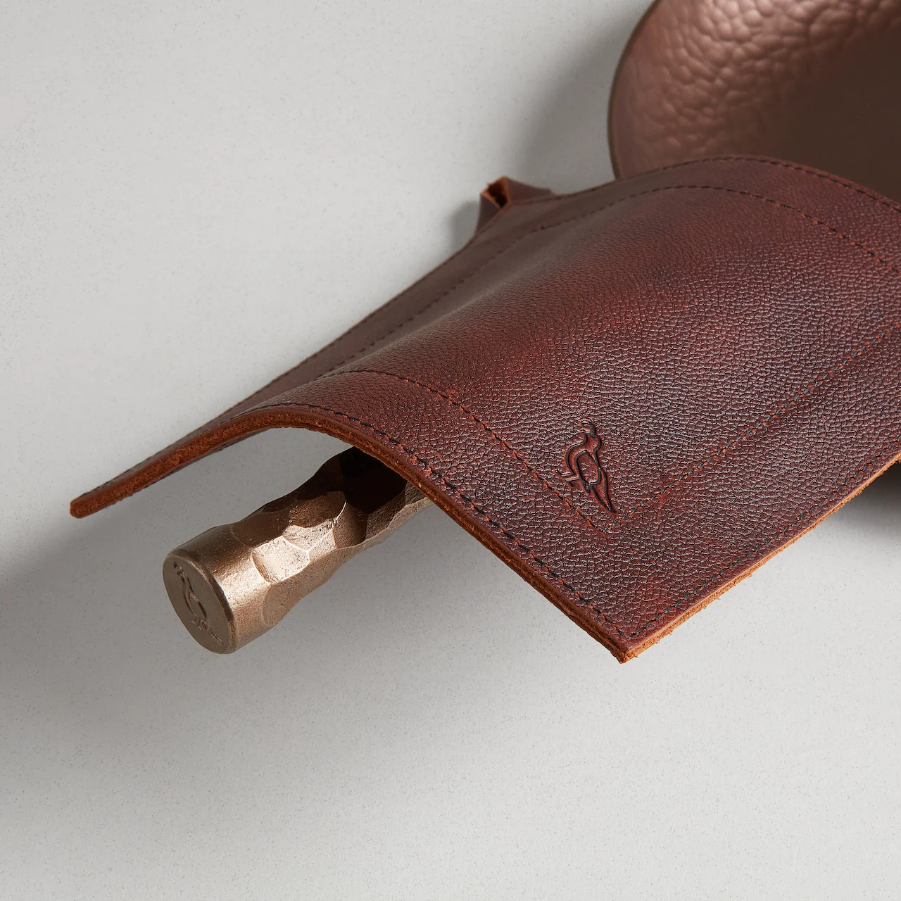 Full Grain Leather Potholder - Image 3